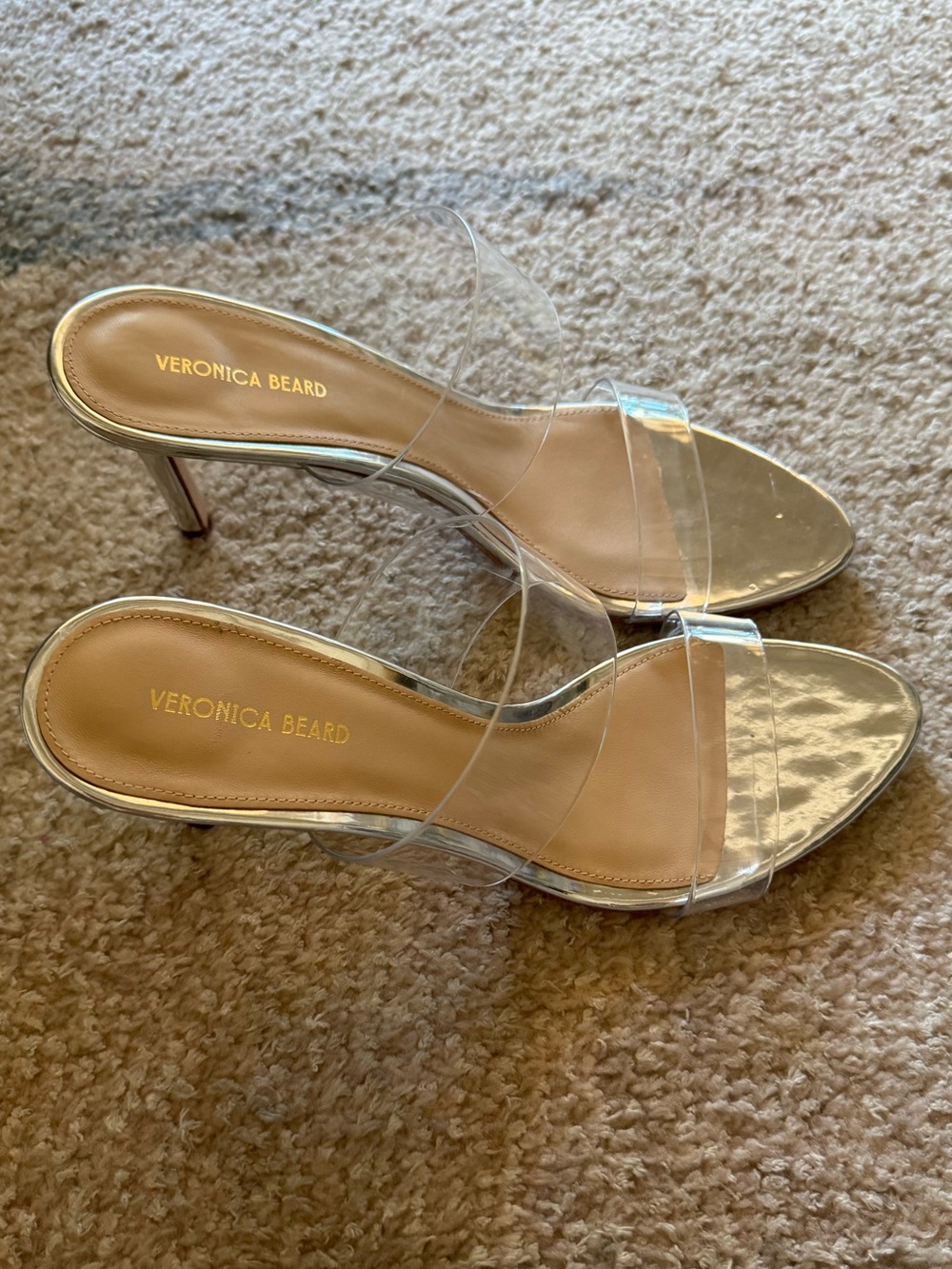 NEW Veronica Beard Asha 75 Sandals in Silver - Picture 8 of 11